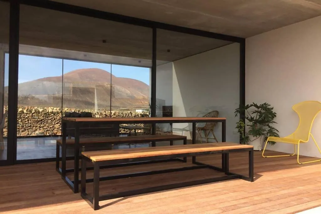 Minimalist House With Volcano View & Heated Pool Villa Lajares